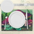 thumbnail image 3 of Ambesonne Colorful Place Mats Set of 4, Worm Mushroom House, Standard Size, Multicolor, 3 of 6