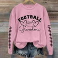 thumbnail image 1 of IMENGL Chandail à Col Rond à Manches Longues avec Lettrage « Grand-Maman » de Football, Rose G, Taille M-3TG, 1 of 4