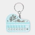 thumbnail image 4 of 1Pcs Porte-Clés Instrument Bleu Ciel Mini Clavier pour Usage Quotidien, 4 of 8