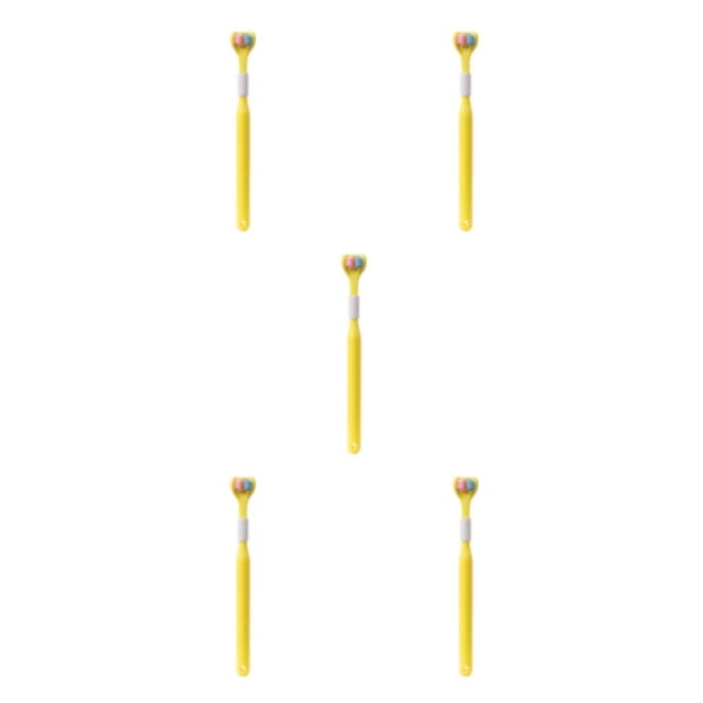 Bewildely Cepillo de triple para limpieza de y limpieza triple Cepillo de de tres cabezales para limpieza de 418 Anuncio amarillo limón Type2 NO2