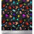 thumbnail image 1 of Soimoi Rayon Fabric Dot,Octopus & Jellyfish Ocean Fabric Prints by Yard 56 Inch Wide, 1 of 3