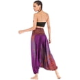 thumbnail image 4 of Yeashow Combinaison Harem à Taille Smockée en Rayonne 2 en 1 pour Femmes, Taille Unique US 0-16, 4 of 6