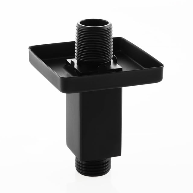 Brazo de ducha DOLGABA, soporte de techo recto, 8 cm, negro mate
