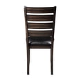 thumbnail image 6 of CoSoTower Black Synthetic Leather & Espresso Finish Side Chair, Set of 2, 6 of 6