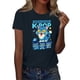 thumbnail image 1 of Pop cazadora para niña Demon Hunters Round-Neck Printed Anime Trio Poster T Shirt （Navy）, 1 of 3