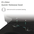 thumbnail image 5 of St. Tropez One-Piece Elongated Toilet Vortex Dual-Flush in Matte Black 1.1/1.6 gpf, 5 of 14