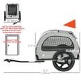 thumbnail image 3 of Aosom Foldable Dog Bike Trailer for Medium Dogs Travle, Light Grey, 3 of 10