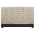 thumbnail image 2 of Chloe Upholstered Eastern King Panel Headboard Oatmeal, 2 of 5