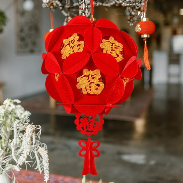 jifeng Chinese Lantern Spring Festival Lantern for Birthday Spring Festival Outdoor Gold fu Walmart