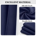 thumbnail image 4 of Blackout Curtains for Bedroom, Thermal Insulated Blackout Curtain 2 Panels 42x63 inch, Black Drapes with Grommets, Noise Reducing Energy Saving & Wrinkle-Free Drapes for Living Room,Navy Blue, 4 of 7