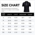 thumbnail image 5 of AZoiNM Men's Corduroy Short Sleeve Shirt Half Zip Collared Casual Stretch Fit Tee, 5 of 10