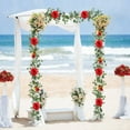 thumbnail image 6 of SSNTSY Eucalyptus Garland 5.9ft Artificial Flower Vine Faux Rose Greenery Garland Hanging Evergreen Vines for Backdrop Wedding Arch Centerpieces Decor, 6 of 7