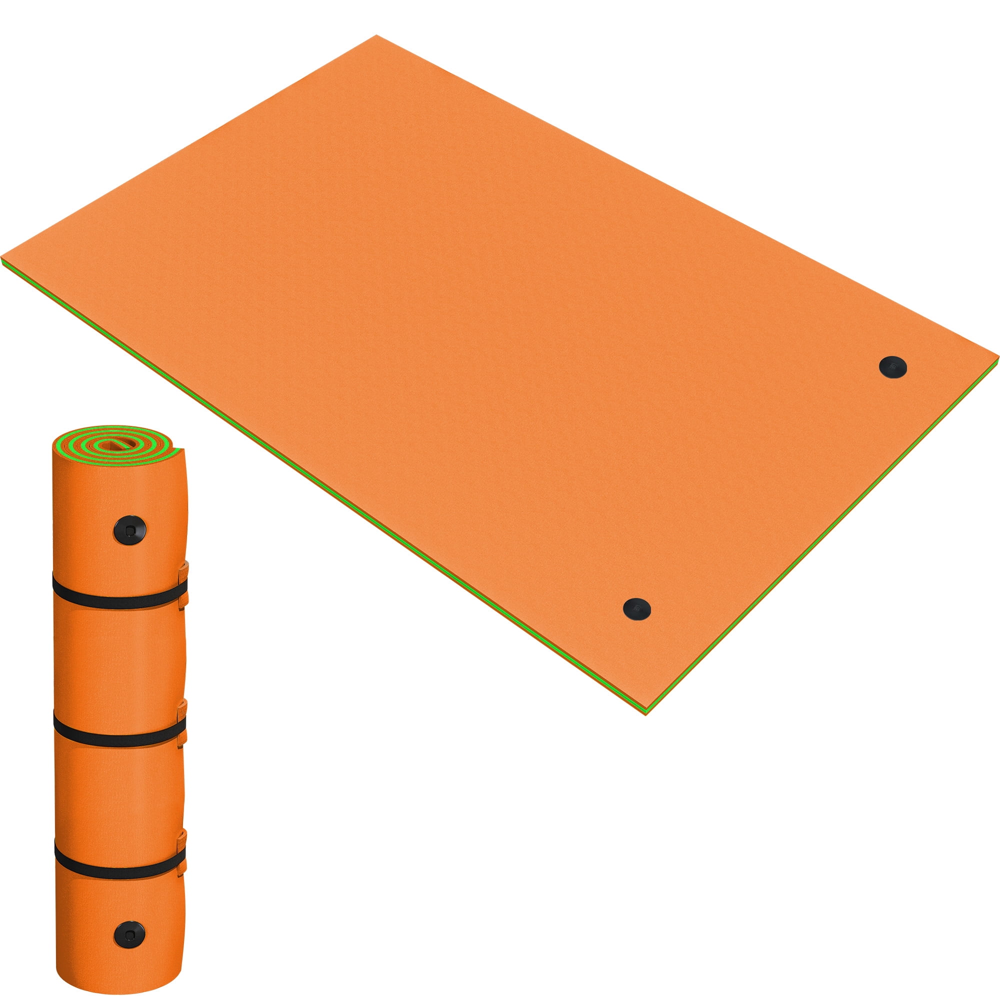Uforic Water Floating Mat, 9x6ft Lily Pad Inflatable For Pool Lake River Ocean Outdoor Water Activities