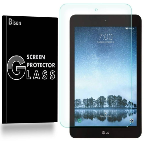 LG G Pad F2 8.0 [BISEN] Tempered Glass Screen Protector, Anti-Scratch, Anti-Shock, Shatterproof, Bubble Free