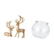 thumbnail image 5 of Conjunto de esculturas de ciervos, estatuas, adorno de mesa, figura de pareja de renos, decoración, pecera transparente, jarrón, ideal para sala de es, 5 of 8