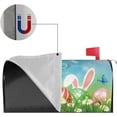 thumbnail image 4 of Easter Bunny Ears Butterfly Mailbox Cover Mailbox Wraps, Waterproof Mailbox Covers Magnetic Post Box Cover Standard Size 21"(L) x 18"(W) Garden Yard Outside Farmhouse Home Decor, 4 of 6