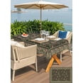thumbnail image 5 of Outdoor Tablecloth with Umbrella Hole for Patio/Picnic/Party/Camping, Sage Green Floral Boho Waterproof Table Cloth Rectangle Table Cover Washable, Ethnic Tribe Abstract Art Flower (54"x 80"), 5 of 8