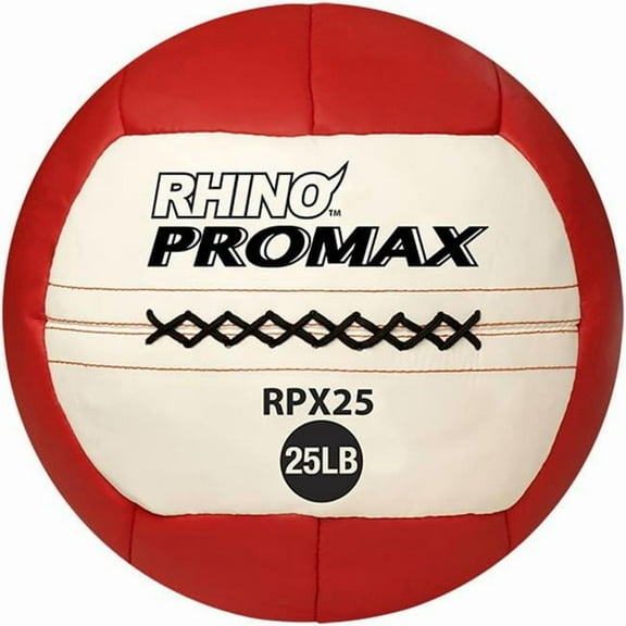 Champion Sports  25 lbs Rhino Promax Medicine Ball, Red