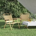 thumbnail image 1 of vidaXL Camping Chairs 2 pcs Beige 54x43x59cm Oxford Fabric, 1 of 5