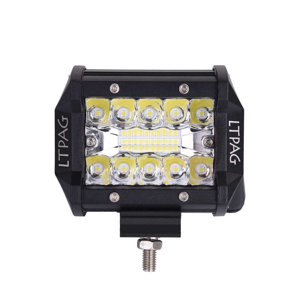 LTPAG 4 Lens LED Work Light Bar CREE Flood Beam Off-Road Driving Light Waterproof LED Fog Lights LED Pods