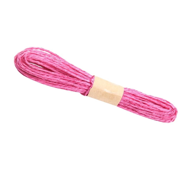 10 Paquetes De 2 Capas De Papel Twine Decoración Para Banner Florística Cuerda Craft 10 roja BLESIY Cordones de papel rústicos