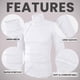 thumbnail image 3 of Suéter NY Threads Cuello Alto Acanalado Ajustado Blanco Talle S, 3 of 8