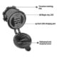thumbnail image 2 of Encendedor de cigarrillos Usb para coche y motocicleta, cargador Usb Dual Qc 3,0, 12v-24v, enchufes para encendedor de cigarrillos para Moto, enchufe de alimentación, salida Led, 2 of 5