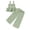 Green, variant on KPOPLK 2Pcs Toddler Baby Girl Clothes Set Tie-Up Strap Ruffle Camisole Tops Pants Set Little Girls Summer Outfits(3-4 Years,Beige)