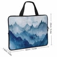 thumbnail image 2 of JRXY Mountain Range Clouds Sky Laptop Sleeve Bag Diving Fabric Soft Carrying Travel Case Idea 12inch, 2 of 5