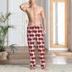 thumbnail image 2 of Balery Cute Red Crab Pantalones de pijama para hombre, pijama ultraligero, pantalón de descanso-Large, 2 of 6