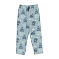 thumbnail image 4 of Naloa Cute Hippopotamus Print Women’s Ultra-Soft Comfy Pajama Lounge Pants with Pockets & Drawstring, 4 of 8