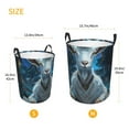 thumbnail image 2 of Lsque Forest Meditating Goat pattern Laundry Hamper Basket, Tall Woven Rope Hamper Basket for Clothes, Lightweight Storage Basket, Collapsible Waterproof-Small, 2 of 8