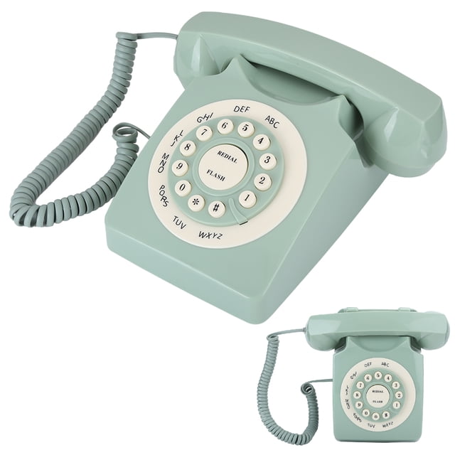 Teléfono vintage teléfono con botones grandes y transparentes teléfono fijo diseñado resistente y duradero para oficina en casa