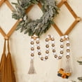 thumbnail image 4 of Homerr Wooden Beads Thanksgiving Wooden Bead Decorations Bead Garland Farmhouse Beads with Tassels Boho Beads Tiered Tray Vase Window Shelf Decorative Beads Home Decor, 4 of 7