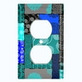 thumbnail image 2 of Metal Light Switch Plate Cover Safari African Tribal Art Pattern Teal SFR009, 2 of 13