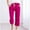 Hot Pink, variant on Womens Pants,Women's Solid Color Loose Women Fashion Drawstring Pants with Pockets Navy L