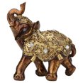 thumbnail image 3 of Adorno de resina con forma de elefante, grano de madera, estilo europeo, mueble de TV para el hogar, decoración artesanal, color dorado M, 3 of 5