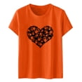 thumbnail image 2 of Girls T shirts Short Sleeve Crewneck Unity Day Print Graphic Tees Casual Holiday T-Shirts for Girls Size 12-13Y, 2 of 5