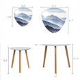 thumbnail image 2 of Triangle Nesting Coffee Table Set of 2 blue beautiful foggy mountains sun clouds sky End Table Modern Minimalist Side Table Set for Living Room Bedroom, 2 of 8