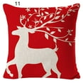 thumbnail image 1 of Breathable Pillow Case Single-sided Flax Skin-friendly Christmas Cushion Cover for Home, 1 of 8