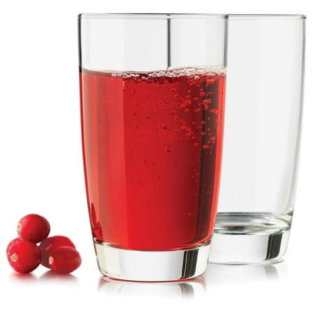 4-Piece Classic Heavy Base Juice Glass, 8-Ounce, Clear