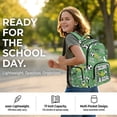 thumbnail image 6 of DISNIMO Soccer Ball Print Large Capacity Backpack for Kids, Multi Compartment School Bag with Side Mesh Pockets for Elementary Middle School Students Daily Use, 6 of 7