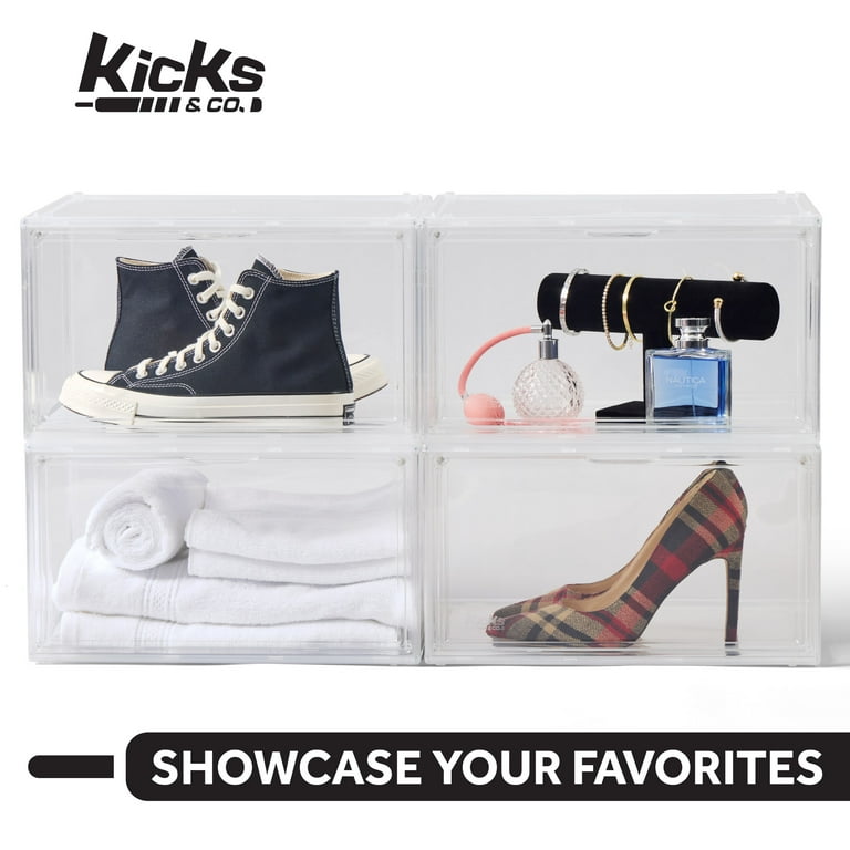 Kicks & Co. 5 Pack Sneaker Box for Shoe Storage - Walmart.com