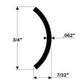 thumbnail image 2 of TACO Hollow Back 304 Stainless Steel Rub Rail Insert 3/4" x 6 [S11-4511P6-1], 2 of 2