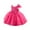 Hot Pink, variant on Girls Ball Gown Birthday Dress, 2026 New Layered Tulle Skirt with Sash, Sparkly Party Dress for Cake Smash & Parties, Photos & Gifts Pink 90