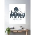 thumbnail image 2 of Eugene Oregon Mountain Sight Poster Wall Art, Modern Wall Decor For Living Room Bedroom, 16x24 UNFRAMED, 2 of 3