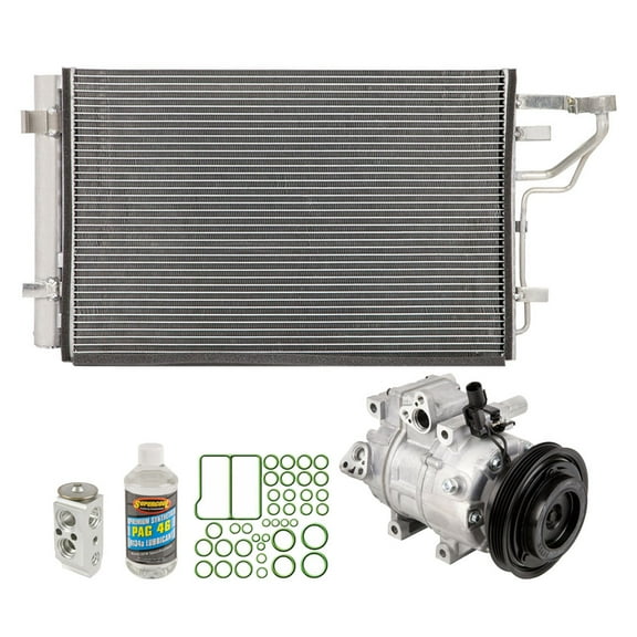 A/C Kit w/ AC Compressor Condenser & Drier For Hyundai Elantra 2007 2008 2009 - BuyAutoParts
