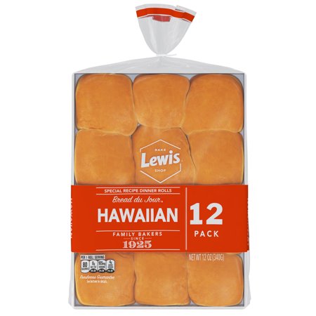 Lewis Bake Shop Hawaiian Dinner Rolls, 12 oz, 12 Count