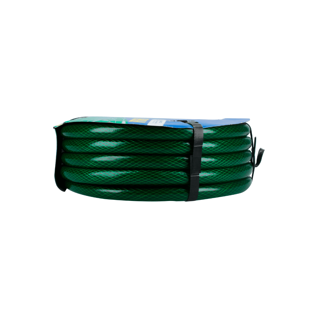 Surtek Green Woven Garden Hose, Braided Reinforced, 1/2", 100m