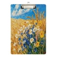 thumbnail image 2 of 12.5x9 Inch Acrylic Clipboard with Metal Clip – Single-Sided Print & Retractable Hook，Wildflowers, 2 of 8
